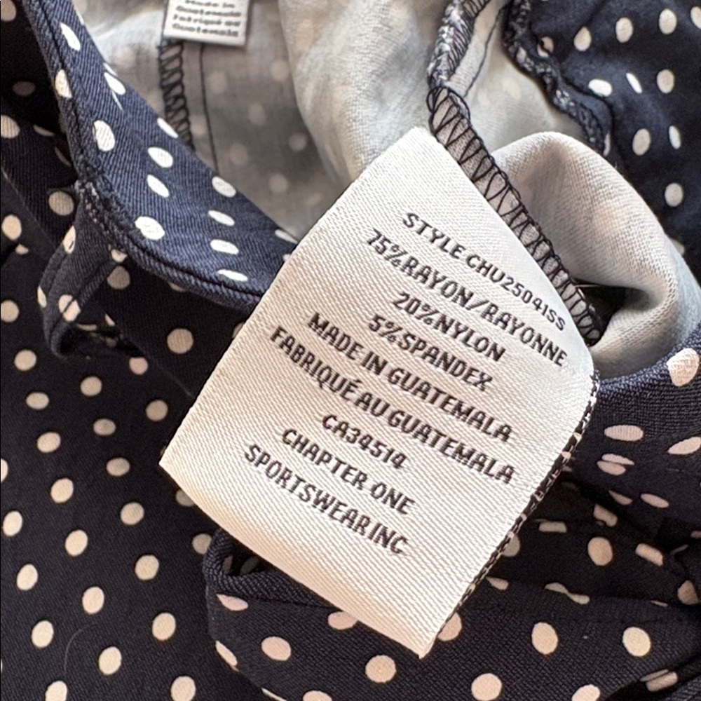 JULES & LEOPOLD Navy Polka Dot Pants - Picture 7 of 15